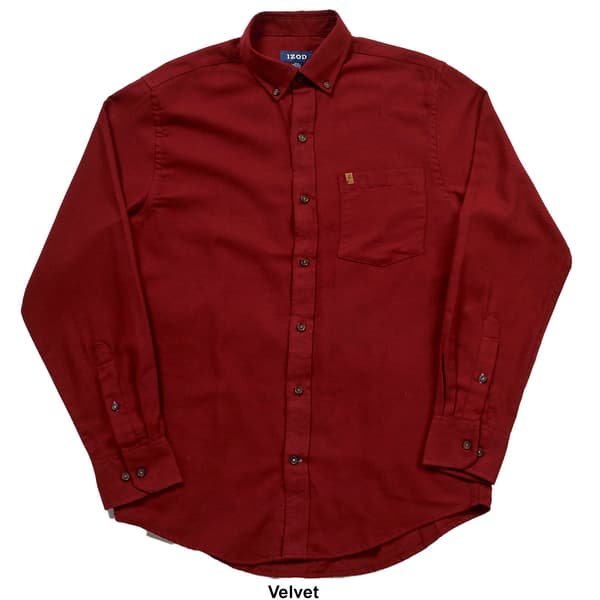 Mens IZOD&#174; Solid Flannel Shirt