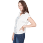 Womens Skye’s the Limit Fresh Start V Neck Ditsy Floral Blouse - image 4