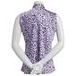 Womens Kasper Sleeveless Abstract Tie Front Blouse - image 2