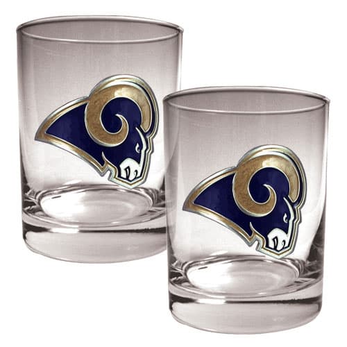 NFL Los Angeles Rams 2pc. 14oz. Rocks Glass Set - image 