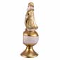 Kurt Adler 8.75in. Noble Gems Glass Santa Tree Topper - image 4