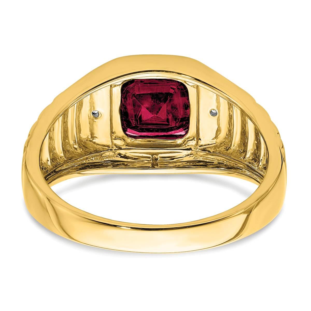 Mens Gentlemen’s Classics™ 14kt. Gold 2 1/2ctw. Ruby Ring