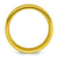 Mens Yellow IP-Plated Stainless Steel Wide Wedding Band - image 2
