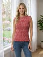 Womens Draper James Smocked Yarn Dyed Gingham Tank Top - image 1