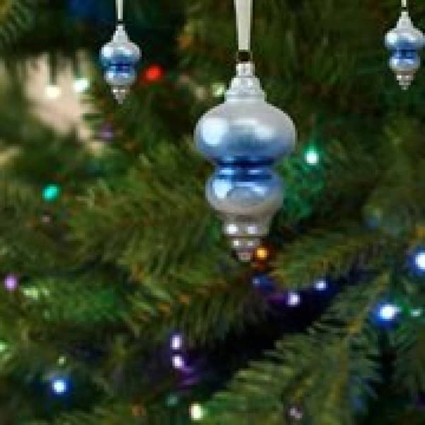 Northlight Seasonal 6in. Hanging Glass Finial Christmas Ornament