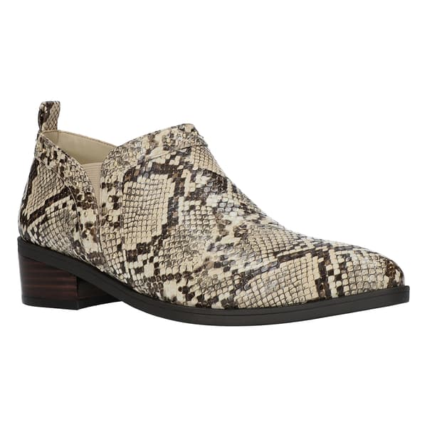 Womens Bella Vita Lorraine Stud Detail Snake Ankle Boots - image 