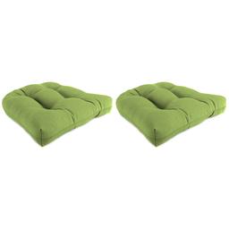 Jordan Manufacturing Wicker Chair Cushion Set - Husk Texture Leaf