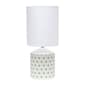 Simple Designs Black Squares Fresh Prints Ceramic Base Table Lamp - image 6