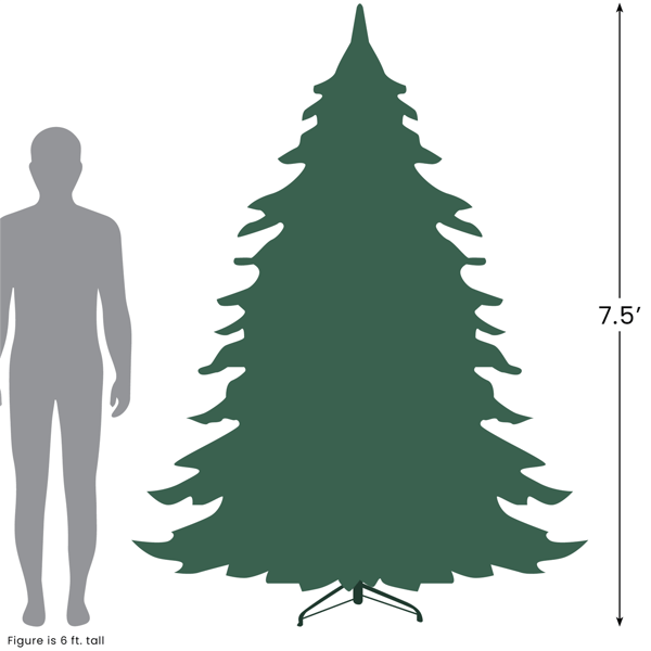 Northlight 7.5ft. Medium Dakota Red Pine Christmas Tree