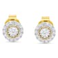 Nova Star® Yellow Gold 1/4ctw. Lab Grown Diamond Halo Earrings - image 3