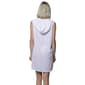 Plus Size J Valdi Palm Leaf Terry Sleeveless Hoodie Swim Cover Up - image 2