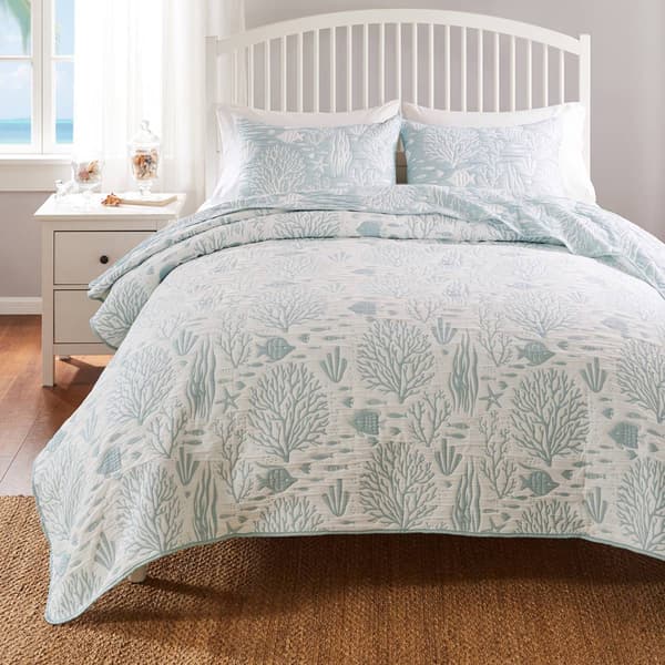 Greenland Home Fashions™ Marina Coastal Reversible Coverlet Set