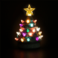 Northlight Mini LED Retro White Christmas Tree with Star Ornament - image 3