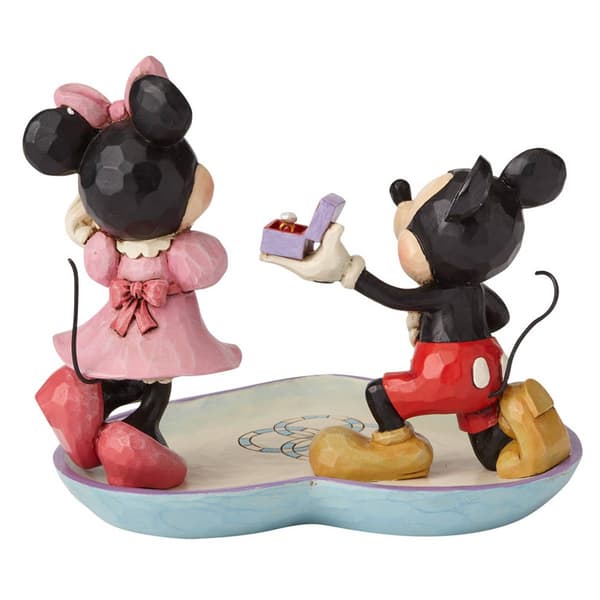 Jim Shore Disney Traditions Mickey & Minnie Ring Dish Figurine