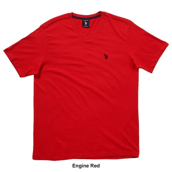 Mens U.S. Polo Assn.&#174; V-Neck Solid Tee