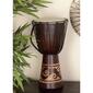 9th & Pike&#174; Brown Mahogany Large Drum Sculpture - image 2