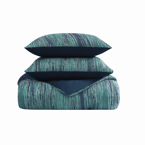 Vince Camuto Linework Stripe 3pc. Comforter Set