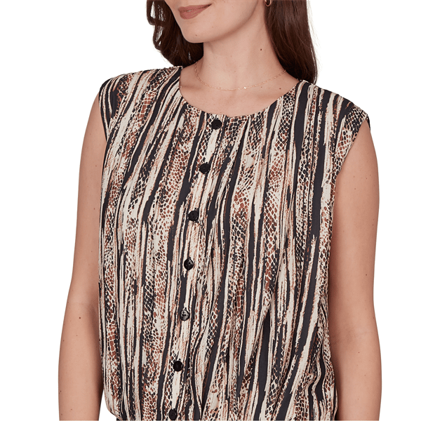 Petite Skye''s The Limit Terra Tropic Snake Print Blouse