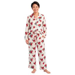 Petite Carole Hochman Floral Long Sleeve Pajama Set