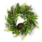 Northlight Seasonal Artificial Foliage Spring Wreath w/ Nest - image 1