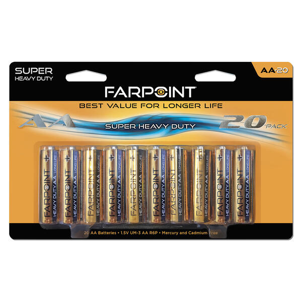 Farpoint 20pk. AAA Batteries - image 