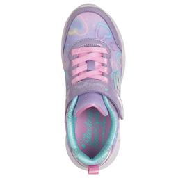 Girls Skechers Divine Heart Lights Athletic Sneakers