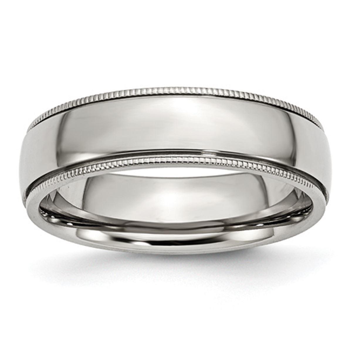 Mens Gentlemen’s Classics™ 6mm Grooved & Beaded Band