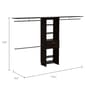 FM FURNITURE Broncos Dark Walnut 3 Drawers Closet - image 5