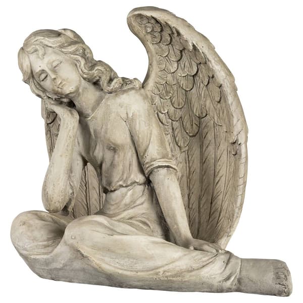 Northlight Seasonal 17in. Graceful Sitting Angel Garden Statue