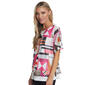 Petite Multiples Short Dolman Sleeve Abstract Blouse - image 2