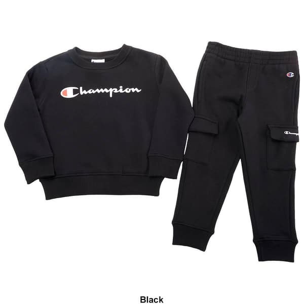 Boys &#40;4-7&#41; Champion Signature Crew & Cargo Joggers