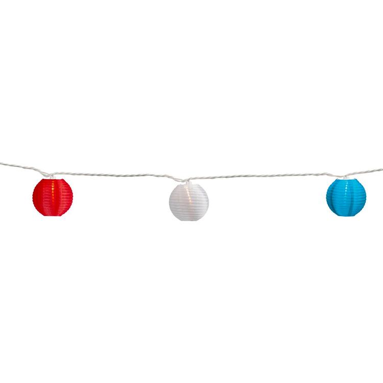Northlight Seasonal 4th of July Paper Lantern Lights - 10 Count