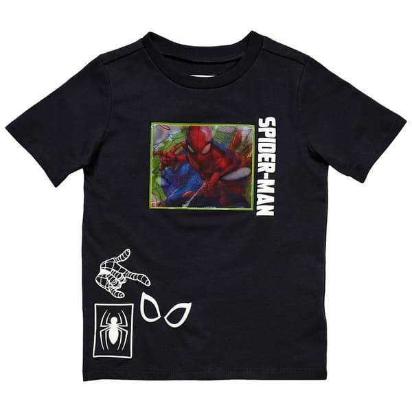 Boys (4-7) Marvel Spider-Man Lenticular Short Sleeve Tee - image 