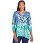 Womens Ruby Rd. Must Haves III Knit Garden Ombre Top - image 1