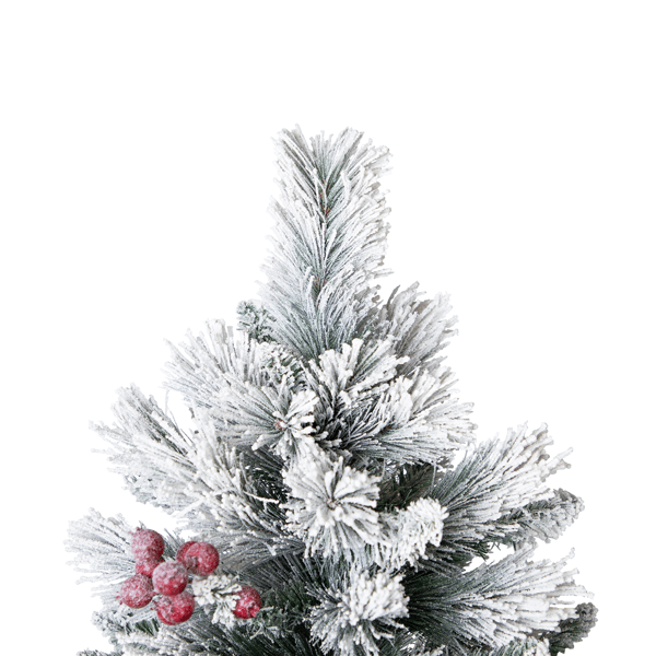 Northlight 6.5ft. Full Flocked Fairfield Fir Christmas Tree