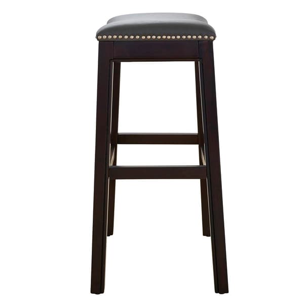 New Ridge Home Goods Julian 30in. Bar-Height Wood Barstool