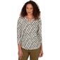Womens Emaline Key Items 3/4 Sleeve Abstract Stripe Blouse - image 1