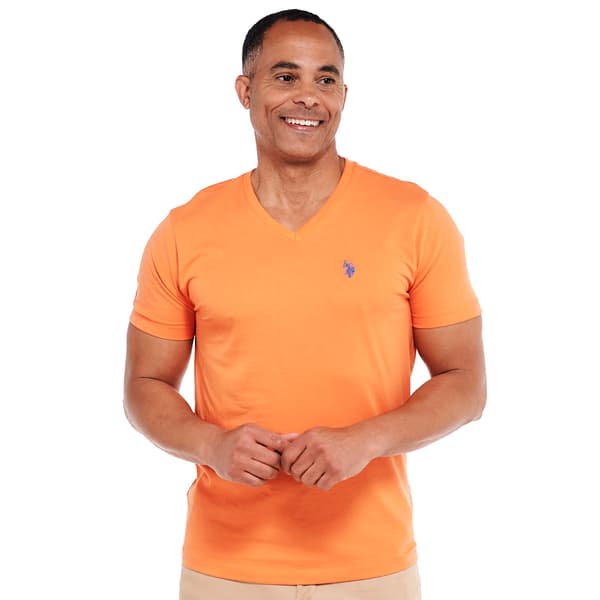Mens U.S. Polo Assn.&#174; V-Neck Solid Tee