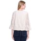 Womens Ali Miles Elbow Sleeve Lace Tie V-Neck Blouse - image 2