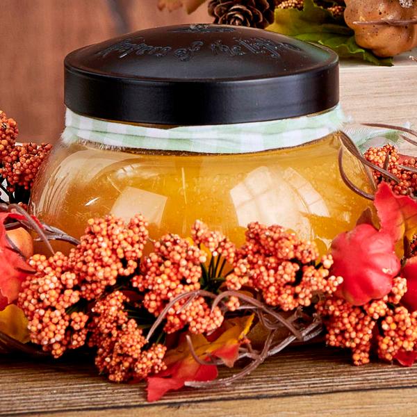 A Cheerful Giver(R) Autumn Leaves & Berries Candle Ring - image 