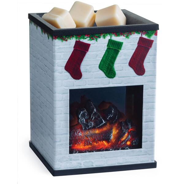 Candle Warmers Etc. Holiday Fireplace Illumination Wax Warmer - image 