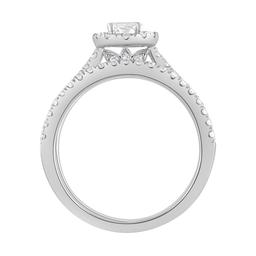 Nova Star® 14kt. White Gold 1ctw. Lab Grown Diamond Oval Ring