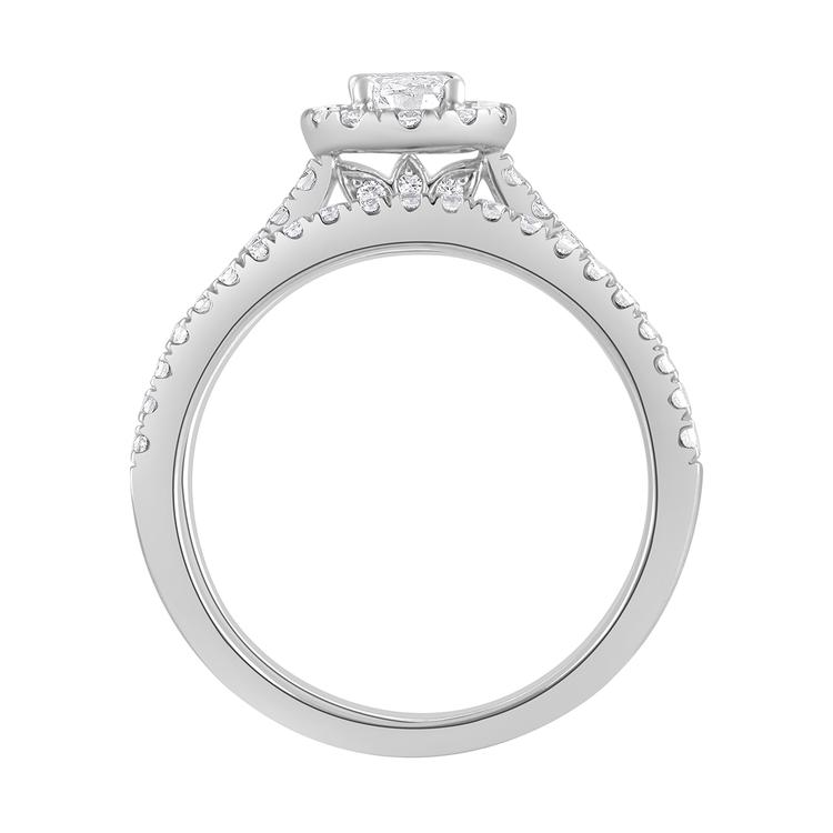 Nova Star® 14kt. White Gold 1ctw. Lab Grown Diamond Oval Ring