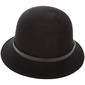 Womens Madd Hatter Gold Trim Cloche Hat - image 1