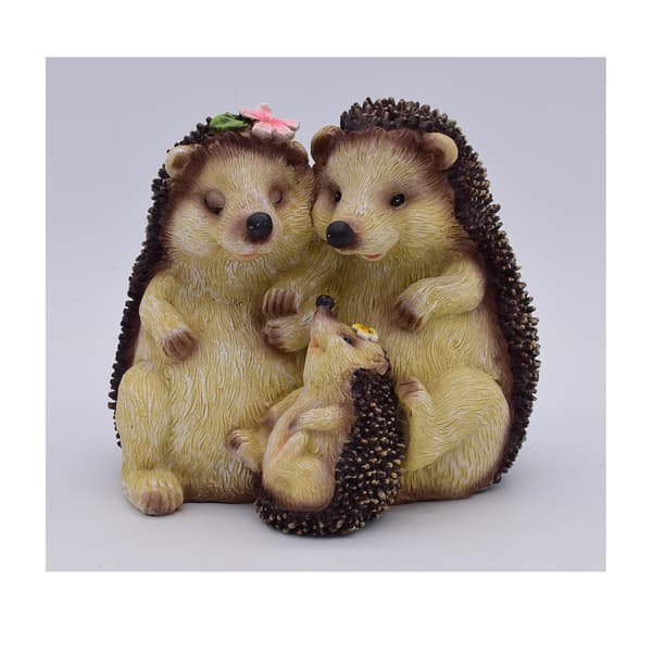 Resin Hedgehog Family - image 
