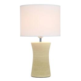 Simple Designs Ceramic Hourglass Table Lamp