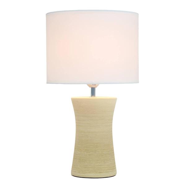 Simple Designs Ceramic Hourglass Table Lamp - image 