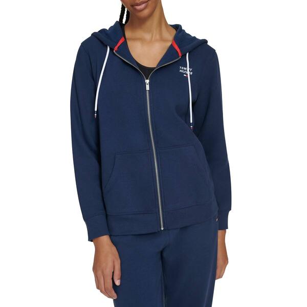 Womens Tommy Hilfiger Fleece Classic Full Zip Hoodie - image 
