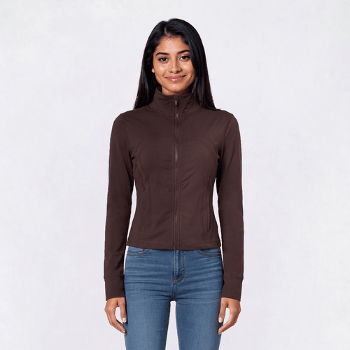 Juniors Love Tree Zip Front Performance Active Jacket
