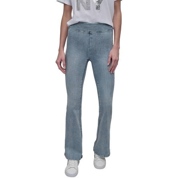 Womens DKNY Essential High Rise Pull On Flare Jeans - image 